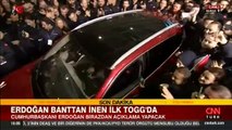Tarihi an: Togg banttan indi! Cumhurbaşkanı Erdoğan Togg direksiyonunda