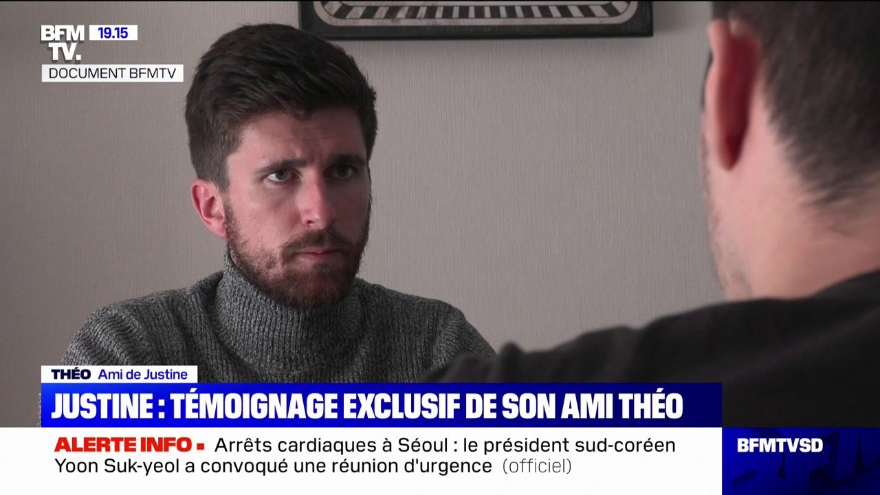 Théo, ami de Justine: "Justine m'a déclaré qu'elle sentait quelque chose dans son verre, un goût bizarre"
