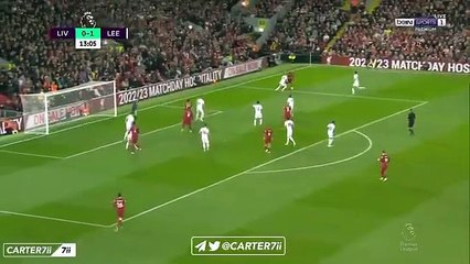 هدف محمد صلاح ضد ليدز