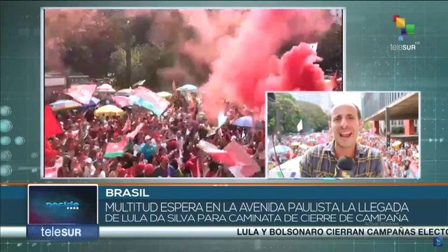 Brasil: Realizan actos de masa en cierre de campaña antes del balotaje