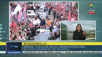Lula lidera intención de voto con más del 51% de apoyo