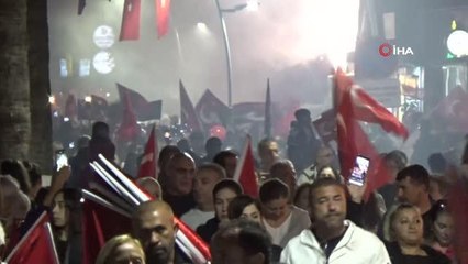 Muğla'da binlerce vatandaş fener alayına katıldı