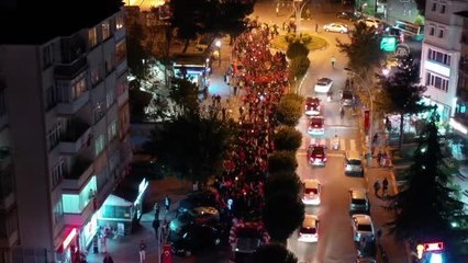 29 Ekim Cumhuriyet Bayramı fener alayıyla kutlandı