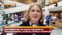 Buen desempeño del equipo misionero de gimnasia aeróbica, artística, rítmica y trampolín