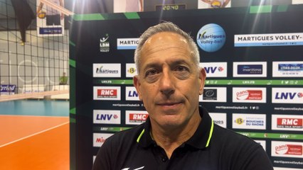Interview maritima: Christophe Charroux après la défaite de Martigues Volley face à Mende