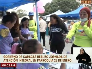 Gobierno de Caracas realiza Jornada de Atención Integral a familias de la parroquia 23 de Enero