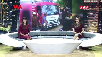 HENDAK SOWAN KEPEMIMPIN PONPES BUS POLRES PAMEKASAN TERHADANG LAUTAN WARGA