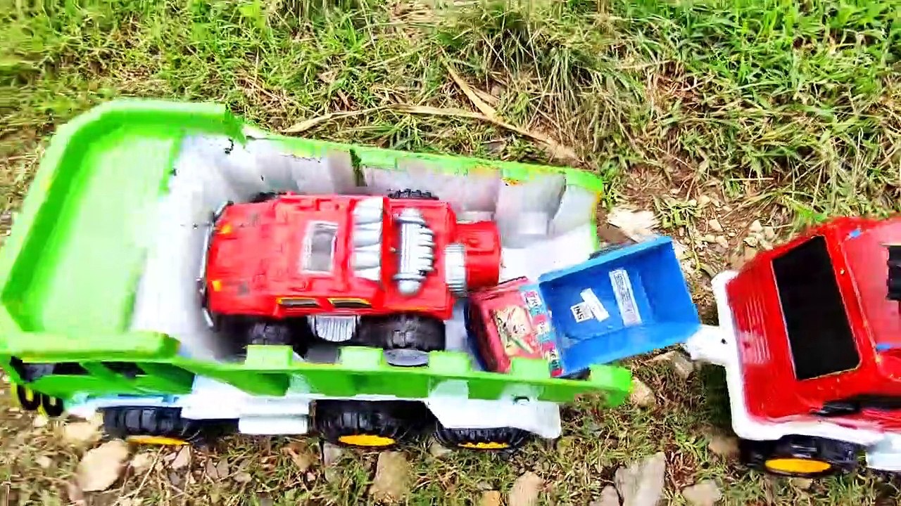 Mobil Truk Tronton Panjang Penuh Mobil Mobilan Truk, Mobil Molen, Mobil Balap, Mobil Beko, Excavator