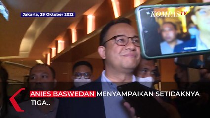 Anies Ungkap Tiga Kriteria Cawapres Untuknya: Memberikan Kontribusi pada Kemenangan