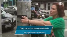 ¡A punta de pistola! Diputada brasileña se hace viral por perseguir con arma a un hombre en la call