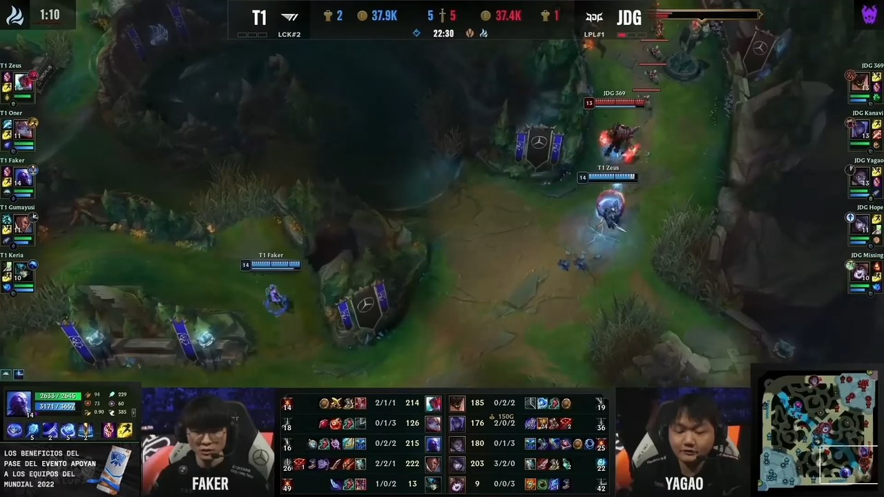 Una estrategia de otro planeta de T1 para llevar a Faker a otra final (League of Legends)