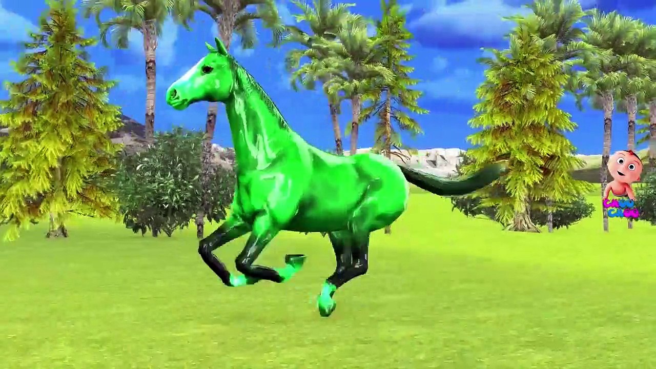 Learn Wild Animals Running Race Video For Kids - Wild Animals Names & Sounds For Children Toddlers