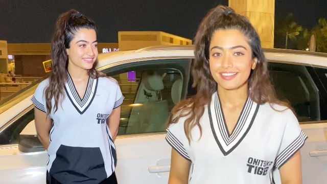 Pushpa Fame Rashmika Mandanna Spotted At Mumbai Airport