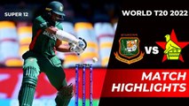 Bangladesh vs Zimbabwe Highlights | Icc T20 World Cup 2022 | Ban vs Zim