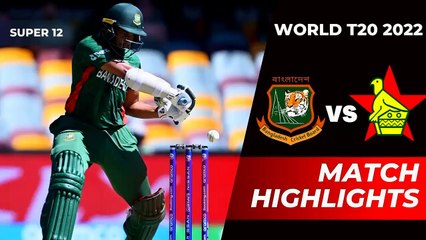 Download Video: Bangladesh vs Zimbabwe Highlights | Icc T20 World Cup 2022 | Ban vs Zim