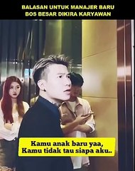 Realita Kehidupan : Balasan Manager Sombong!!  Boss Besar Dikira Karyawan Baru #videoinspirasi
