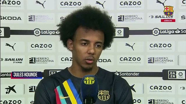 Jules Koundé se pronuncia sobre su lesión tras el Valencia-Barça / FCB