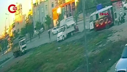 Yer Adana... Televizyonu kucaklayan hırsız, yürüyerek kaçtı