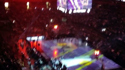 Košarka Partizan Žalgiris - predstavljanje igrača na početku utakmice