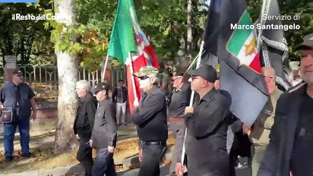 Predappio, il corteo degli Arditi d'Italia per ricordare il centenario della Marcia su Roma
