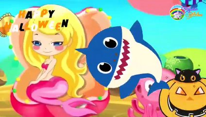 happy and you know it halloween   baby shark and animals   halloween song for kids