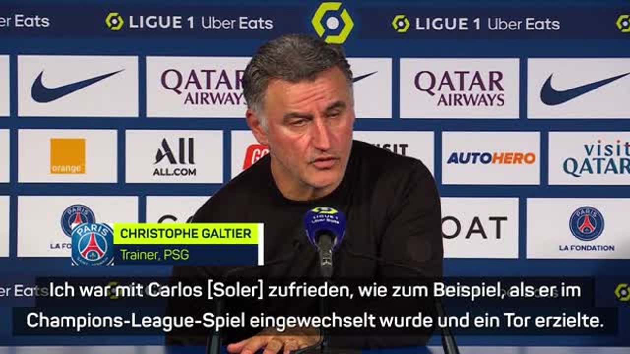 Galtier: 'Bin mit Soler zufrieden'