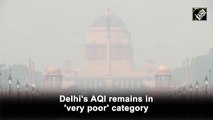 Delhi's AQI remains in 'very poor' category