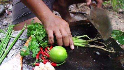 Download Video: Cooking Coconut Chicken Leg Recipe eating so Yummy - Use Coconut water Cook Chicken Meat in Fry Pan