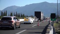 Ουρές χιλιομέτρων στην Εθνική οδό στο ρεύμα προς Αθήνα - Μεγάλη ταλαιπωρία για τους οδηγούς