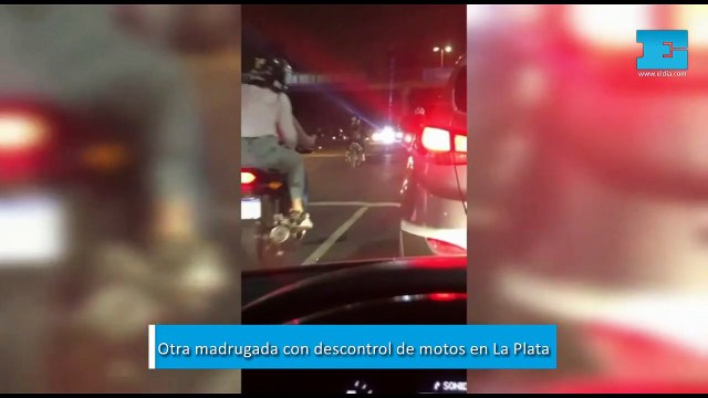 Otra madrugada de descontrol de motos en La Plata