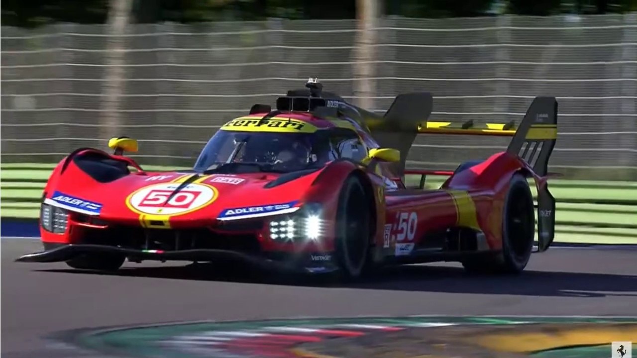 Ferrari Finali Mondiali 2022 Imola First Laps New Hypercar LMH 499P and 296 GT3