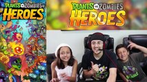 PVZ HEROES w_ Mike, Lex & FGTEEV Duddy (NEW! Plants vs. Zombies Mobile Super Hero Card Game)