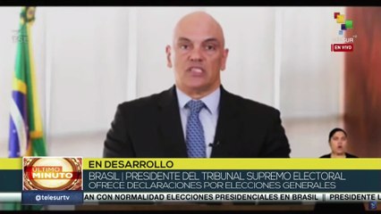 Pdte. del TSE llama a los brasileños a ejercer su derecho al voto con libertad