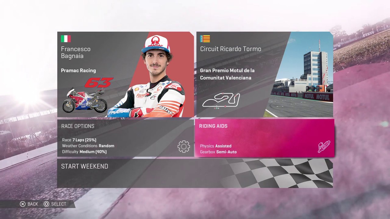 MotoGP 19 : Francesco Bagnaia Crash - Circuit Ricardo Tormo (Valencia) - Gameplay
