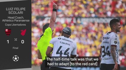 Red card diminished Paranaense's creative possibilities - Scolari