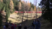 تشكيل أطول قطار ركاب في العالم في جبال الألب السويسرية