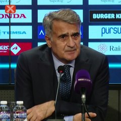 Şenol Güneş: "Taraftar bugün içine attı"
