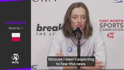 Swiatek 'disappointed' with Simona Halep's failed drug test