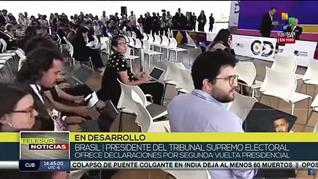 Pdte. del TSE de Brasil afirma que no hubo denuncias ciudadanas sobre acciones de la policía