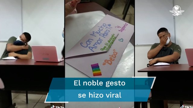 Para ayudar a compañero que fue asaltado, alumnos reúnen dinero y útiles escolares