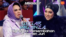 Gegar Vaganza 9 - Highlights Persembahan & Komen Juri | Minggu 7