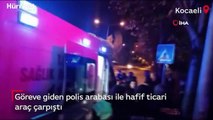 Göreve giden polis otosu kazaya karıştı: 2’si polis 5 yaralı