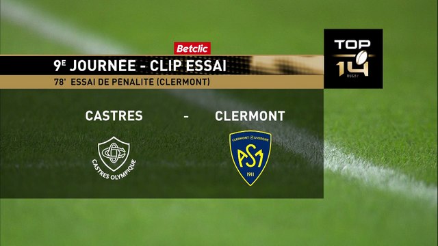 TOP 14 - Essai de pénalité (ASM) - Castres Olympique - ASM Clermont - Saison 2022/2023