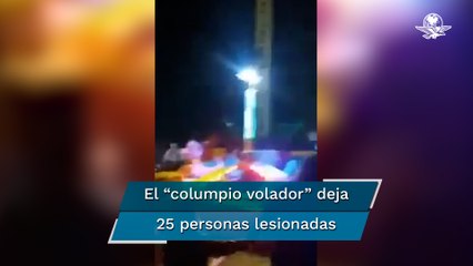 Se desploma juego mecánico en Teloloapan, Guerrero