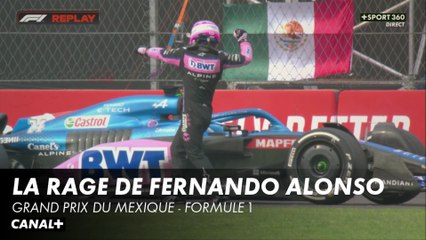 La rage de Fernando Alonso après son abandon - Grand Prix du Mexique - F1