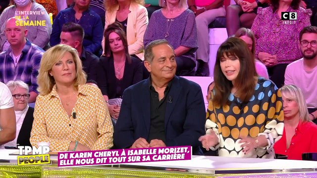 Karen Cheryl (Isabelle Morizet) invitée de TPMP People sur C8.