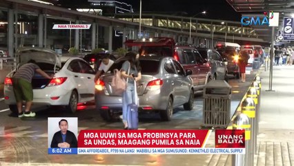 Mga uuwi sa mga probinsya para sa Undas, maagang pumila sa NAIA | UB