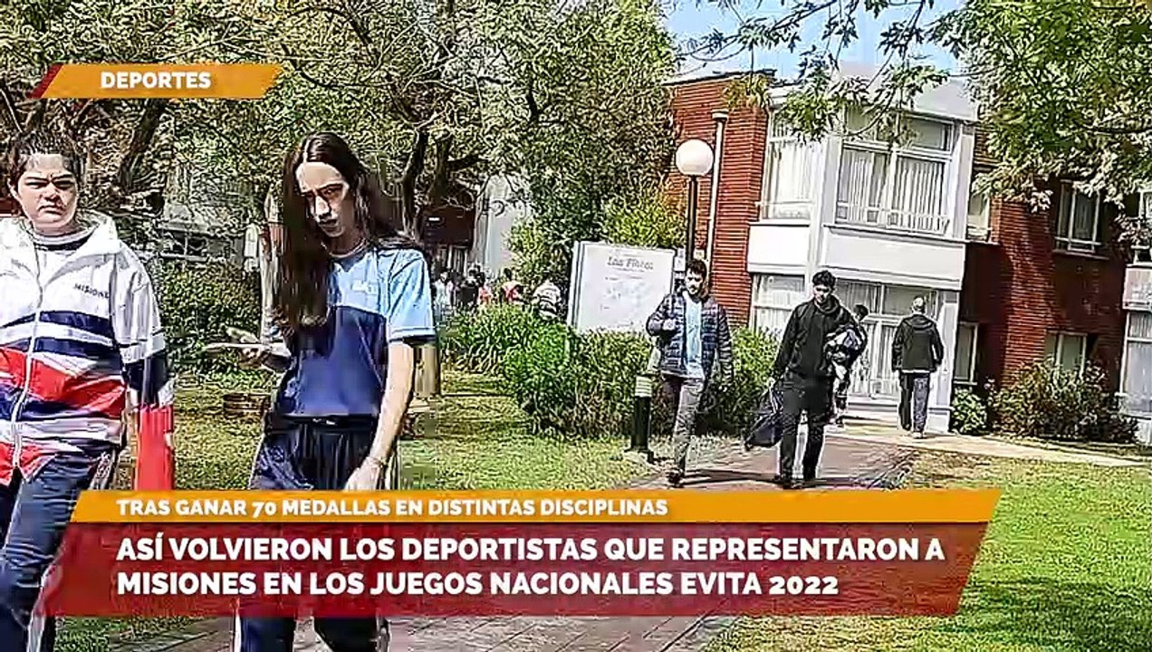 Así volvieron los deportistas que representaron a Misiones en los Juegos Nacionales Evita 2022