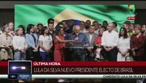 Presidente electo Lula da Silva asegura que encabezará una nación para todos los brasileños