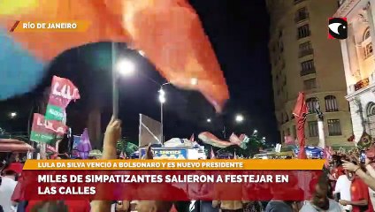 Miles de simpatizantes salieron a festejar en las calles
